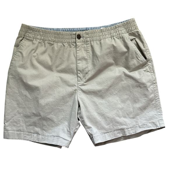 Tommy Hilfiger THFLEX Stretch Theo 7" Elastic Waistband Shorts Beige Size XL - Picture 2 of 7